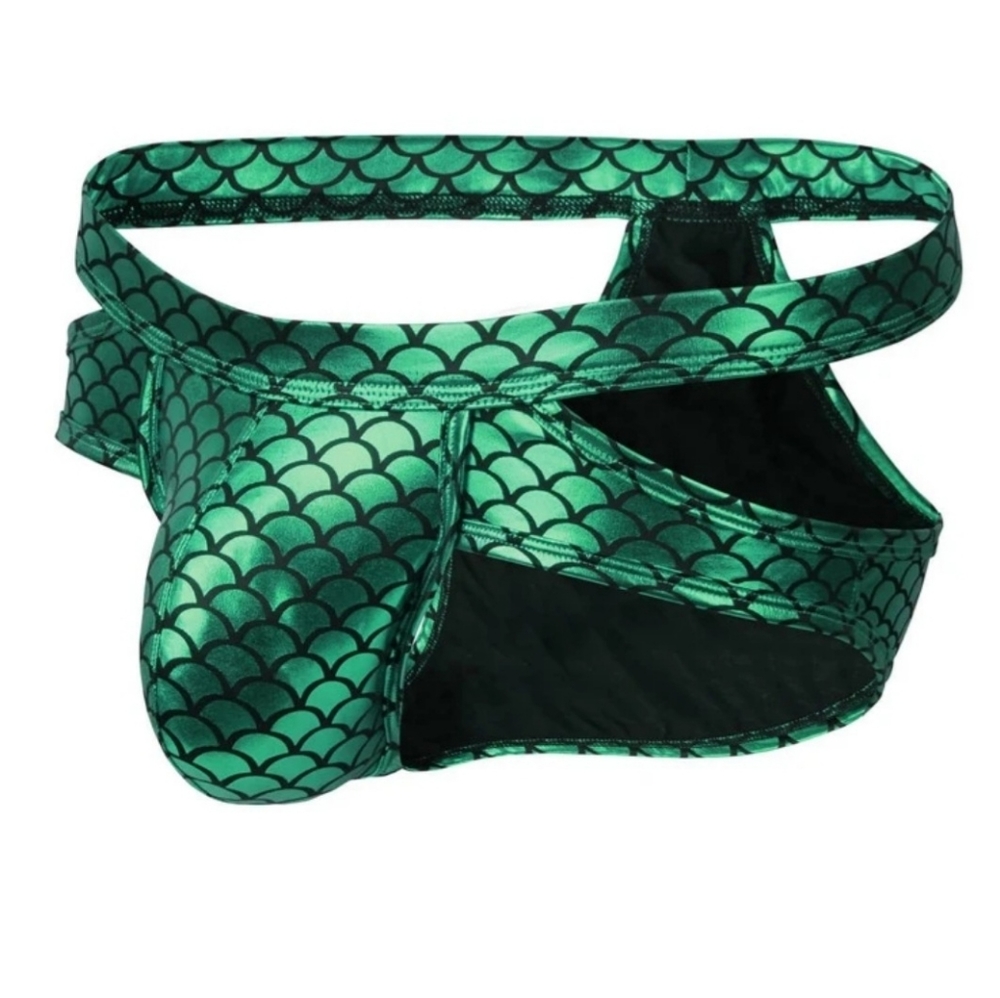 🦩Aqua Man cut out brief XL